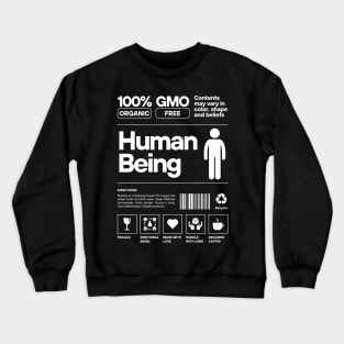 100% Human, instructions for living Crewneck Sweatshirt